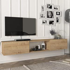 [en.casa] Mesa TV Flotante Mueble de Salón Suspendido con 3…