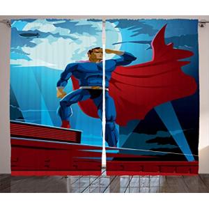 ABAKUHAUS superhéroe Cortinas, Heros Retro de Dibujos Anima…