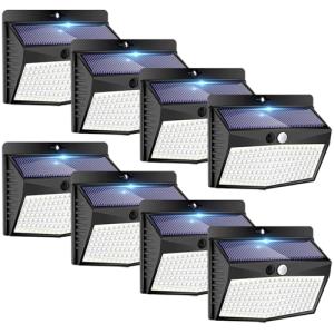 Peasur Luz Solar Exterior【8 Paquete/138 LED/3 Modos】 Luces…