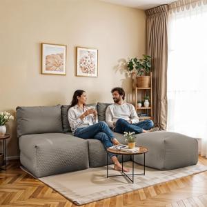 HAPPERS Sofá Chaise Longue 3 plazas Modular Morgan en Color…