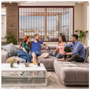 Mosquitera Ventana 135x230cm, Bordes Totalmente Envueltos,…