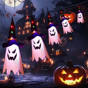 Mineup Decoracion Halloween Exterior, 5 Piezas Halloween De…