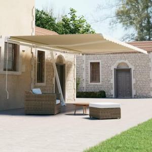 IKAYAA Toldo Motorizado 600 x 300 cm con Base, Toldo Eléctr…