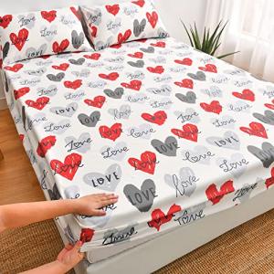 Chickwin Sábana Bajera Ajustable Colchones, Suave Cómoda Tr…
