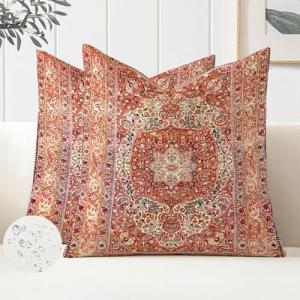 Miuyunya Juego de 2 Fundas de Almohada 50 x 50 Exterior Imp…