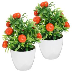 MAGICLULU 2 Piezas De Árbol Frutal Artificial En Maceta Fru…