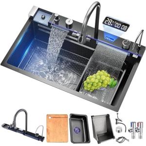 Fregadero de cocina, fregadero de acero inoxidable T304, fr…