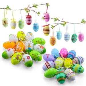 Aischens 36 Piezas Huevos de Pascua Decorativos, Huevos Col…