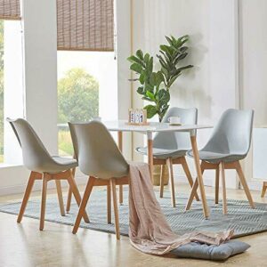 H.J WeDoo Juego de Muebles Conjunto de Salón Comedor 5 Piez…