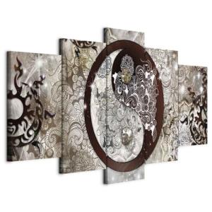 murando Cuadro en Lienzo Mandala 150x75 cm 5 partes Impresi…