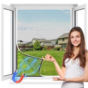 MLEJU Mosquitera Ventana Magnetica, 130x150cm Fibra de Vidr…