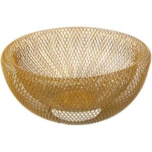 Alexandra House Living Frutero Dorado Metal 25 x 12 cm