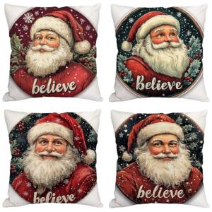 Navidad Cojines Exterior Impermeable Lino Fundas Cojines 80…