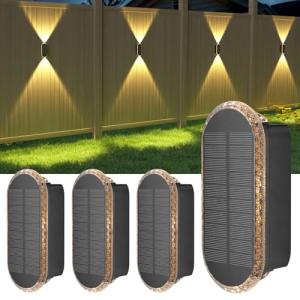 ELLASAY Aplique Solar Pared Exterior,Lámparas Solares Exter…