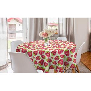 ABAKUHAUS Fresa Mantel Redondo, Los Motivos de Frutas Paisl…