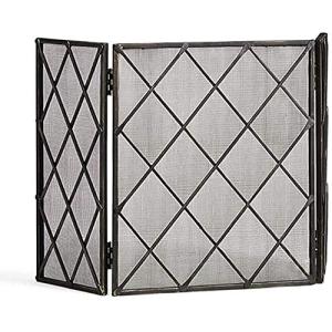 Protección contra chispas Pantalla de Chimenea de Hierro Ne…