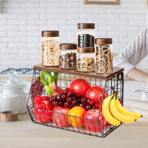 Laphontab Frutero de Cocina 1 Nivel - Organizador Plegable…