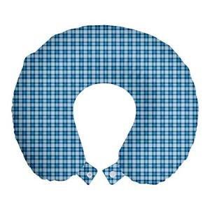 ABAKUHAUS A Cuadros Cojín de Viaje para Soporte de Cuello,…