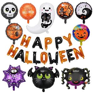 Babioms Halloween Globos, Incluye Pancarta de Feliz Hallowe…