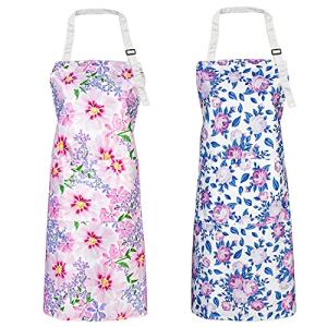 FunChaos 2 Delantales de Mujer, Delantal de Cocina Impermea…