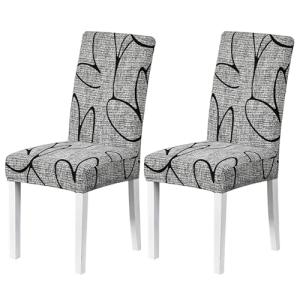 JSTHHTT Fundas Sillas de Comedor Pack 2, Elásticas y Modern…