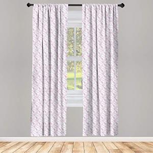 ABAKUHAUS Ave del Paraiso Juego de 2 Paños Cortinas, Esquem…