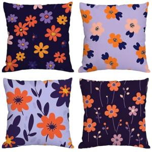 Púrpura Cojines Exterior Impermeable Lino Fundas Cojines 65…