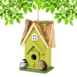 MEKKAPRO Casa Pájaros Exterior – Casita Pájaros Decoración…