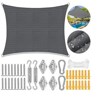 Toldo parasol rectangular de 3 x 4 m, impermeable, rectangu…