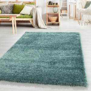 HomebyHome Alfombra Peludo de Pila Larga Diseño Liso Sala d…