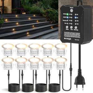 Regulable Foco Suelo Exterior Empotrable con Temporizador d…