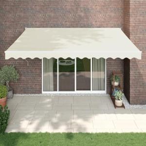 Genérico Toldo retráctil automático Color Crema 4x3 m Casa…
