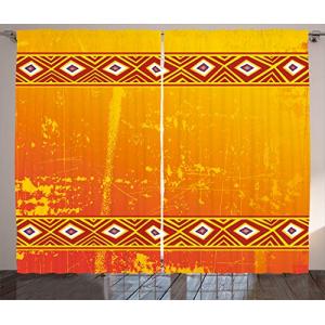 ABAKUHAUS Africano Cortinas, Motivo, Sala de Estar Dormitor…