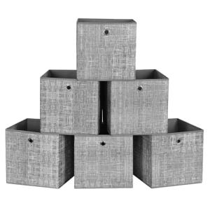 SONGMICS RFB02LG-3 - Cajas de almacenamiento plegables (6 u…