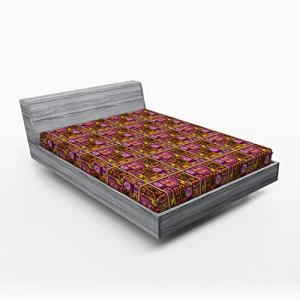 ABAKUHAUS Oriental Sábana Elastizada, Jirafa, Suave Tela De…