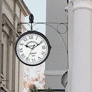 NEWIMAGE Reloj de Pared Impermeable de Doble Cara 21 cm Red…