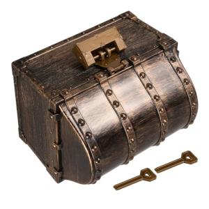 Sosoport Caja Cofre Pirata Vintage Pequeña con Tapa para Al…