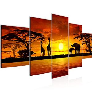 Runa Art - Cuadros Decorativos África Puesta De Sol 200 x 1…