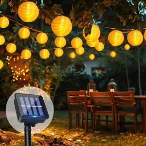 Guirnaldas de Luces Solares Linternas, 8M 30 LED Farolillos…