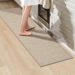 LEKEEPGO Alfombra Cocina Lavable Antideslizante 43x150cm, A…