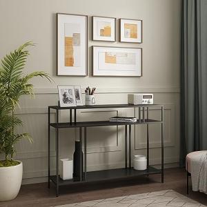 [en.casa] Mueble Entrada Mesa Consola con 2 Estantes para S…
