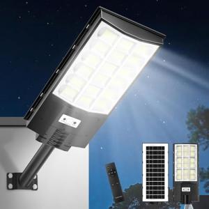 Lightasea Farola solar de 600 W, 60000 lm, 6500 K, con dete…