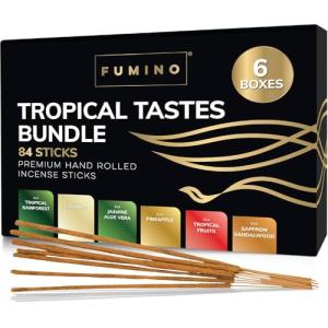 Fumino - Lote de 6 Cajas de inciensos Naturales sabores Tro…