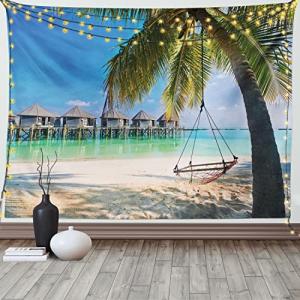 ABAKUHAUS Playa Tapiz de Pared y Cubrecama Suave, Costa Tro…