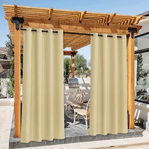 PONY DANCE Cortina para Pergolas de Jardin Exterior Imperme…