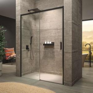 VAROBATH | Mampara de Ducha SLIM Frontal Fijo   Puerta - Vi…