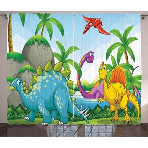ABAKUHAUS Naturaleza Cortina, Dinosaurios en la Jungla, Sal…