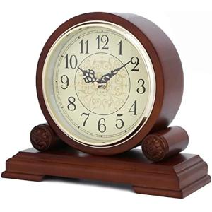 TEmkin Reloj de sobremesa de Madera Retro, Reloj de Chimene…