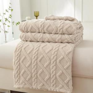 WONGS BEDDING Manta mullida de 150 x 200 cm, Manta de Corde…