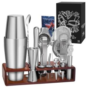 Sosayet 825ml Bostón Coctelera - Cocktail Kit con Soporte -…